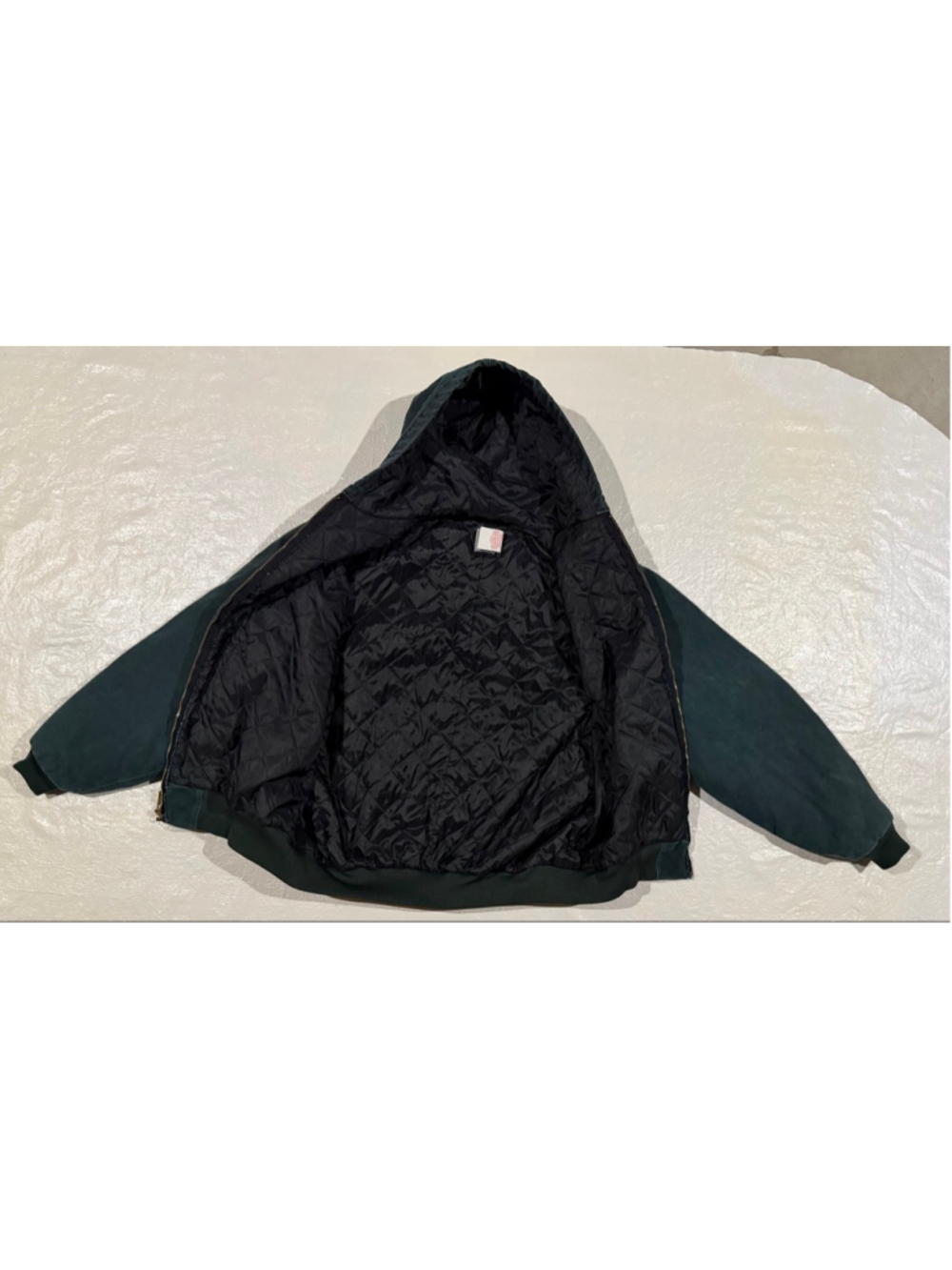 Carhartt JQ243 Hunter Green Active Jacket XXL USA Made Quilt Lined vintage - Picture 2 of 11